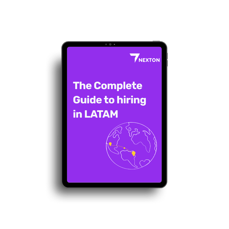 Ebook cover guide to hiring in latam mockup